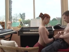 アナル, お尻, ボンデージ, チン, 手コキする, 生徒, 教師, ティーン