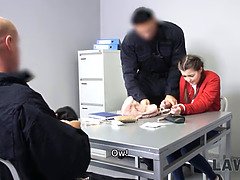フェラチオ, グループ, 3p男男女, 現実, ラフ, ティーン, 三人, ユニフォーム