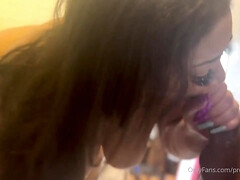 Badkamer, Mooie dikke vrouwen, Grote kont, Zwart, Diep in de keel, Zwart