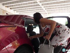 デカパイ, フェラチオ, 口内発射, イく瞬間, フェティッシュ, ヒール, 熟年, 淫乱熟女