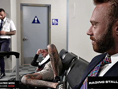 アナル, フェラチオ, イく瞬間, チン, 顔射, ゲイ, 手コキする, タトゥー