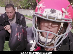 Freund, Braunhaarige, Kehlenfick, Schwanz, Hd, Rotschopf, Rau, Dürr