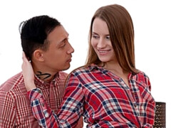 素人, デカチン, フェラチオ, バック, キッチン, 自然山雀, ティーン, オッパイの