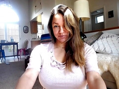 美女, デカパイ, 巨乳な, ラティーナ, オナニー, 母, 一人, オッパイの