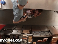 Grote lul, Bruinharig, Hd, Kut duiken, Realiteit, Geschoren, Zuigen, Tieten likken