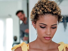 Grosse bite, Sucer une bite, Noir ébène, Interracial, Léchez, Chatte, Maigrichonne