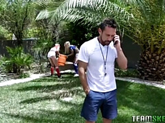 イマラチオ, 顔射, 指いじり, Hd, ガリガリ, ストッキング, タトゥー, 三人