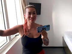 Asiático, Chica, Mamada, Polla, Gorda, Enorme, Pelirrojo, Apretado