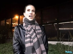 Night time outdoor sex at the station