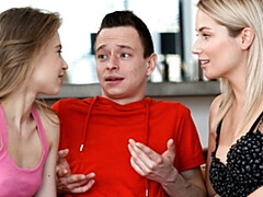 18 jaar, Grote kont, Grote lul, Grote mammen, Pijpbeurt, Kwartet, Mager, Tiener