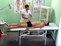 Blasen, Arzt, Massage, Muskel, Krankenschwester, Büro, Höschen, Reiten