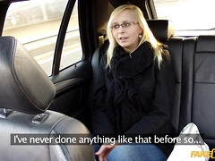 Nerdy Blonde Skunk in Glasses Gets Back At Cheating Boyfriend By Fucking Cabbie - Emily Sweet