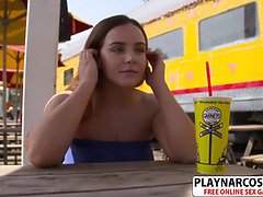 ブロンド, 捕まる, Hd, 小柄, ラフ, ストッキング, 禁句, ティーン