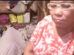 Amateur, Asiático, Abuelita, Camara web