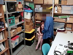 楽屋, 捕まる, ハードコア, オフィス, ポリス, お仕置き, 赤毛, ティーン