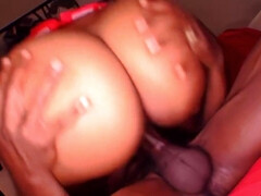 Ebony chubby MILF vs BBC amateur porn