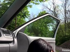 Leie, Spermaladung, Handjob, Selbstgemacht, Im freien, Pov