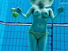 Bikini, Hd, Piscine, Russe, Solo, Adolescente, Nénés, Sous marin