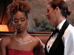 デカパイ, ズームショット, 黒人, 指いじり, レズビアン, なめる, オーガズム, オマンコ