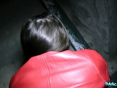 Amateur, Gros seins, Sucer une bite, De plein air, Pov, Public, Branlette espagnole, Nénés