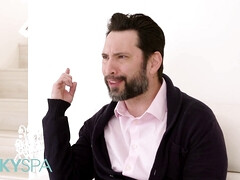 Blonde, Doigter, Massage, Seins naturels, Petite femme, Chatte, Rasée, Nénés