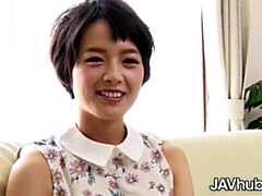 Cul, Sucer une bite, Brunette brune, En levrette, Japonaise, Seins naturels, Maigrichonne, Nénés