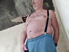 Gorda, Verga grande, Gordita, Gay, Pajear, Masturbación, Al aire libre, Solo