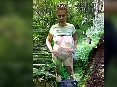お尻, フェティッシュ, 指いじり, 足フェチ, オナニー, 淫乱熟女, アウトドア, オッパイの
