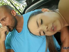 Rondelette, Cocu, Européenne, Hd, Argent, Naturelle, Seins naturels, Public