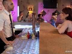 3some in the bar with Kylie Green & Lottie Magne