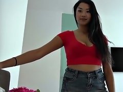 wild and young thai teen fucks older man for financial freed