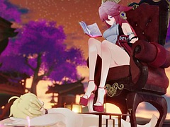 Sperma shot, Voeten, Dominante vrouw, Fetisj