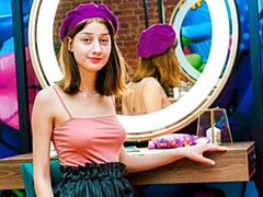 Amateur, Gros cul, Brunette brune, Doigter, Masturbation, Maigrichonne, Solo, Dénudage