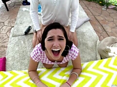 18 jahre, Grosser arsch, Grosser schwanz, Grosse titten, Blasen, Hundestellung, Dürr, Jungendliche (18+)