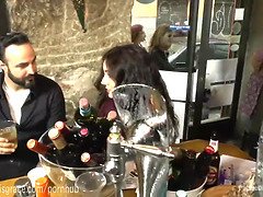 Busty Whore Humiliated In Public