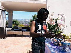 舞台裏, デカ尻, デカパイ, 黒人, Hd, 筋肉, 叫ぶ