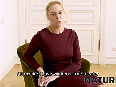 Mature4k. naughty mature asks guy to postpone audition so they could have porn