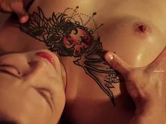 Leie, Grosse titten, Schwarz, Blasen, Spermaladung, Handjob, Japanische massage, Titten