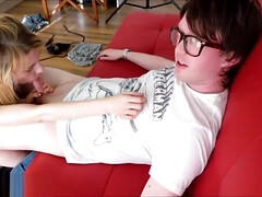 Schönheit, Blondine, Blasen, Vollbusig, Klassisch, Süss, Schwanz, Nippel