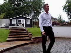 Braunhaarige, Besamung, Lingerie