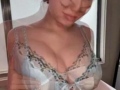 素人, 美女, 黒人, フェラチオ, 黒人, オナニー, ティーン, オッパイの