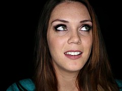 Behind the scenes interview with beautiful brunette Alison