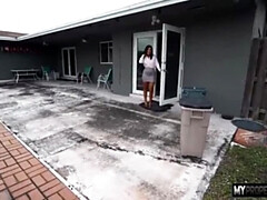 Alina Belle Fucks Tenant in Kitchen - Big Tits Blowjob & Cum Swallow