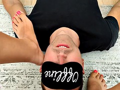 Amateur, Pareja, Europeo, Pies, Fetiche, Fetiche de pies, Masaje, Polaco