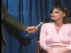 アメリカ人, フェラチオ, 毛深い, オージー, レトロ, ストッキング, 三人, ヴィンテージ