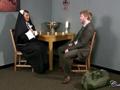 Culo, Culo grande, Mamada, Corridas, Corridas faciales, Monja, Coño, Tetas