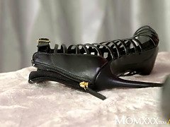 エロ熟女, レズビアン, なめる, 淫乱熟女, 母, オマンコ, ストッキング