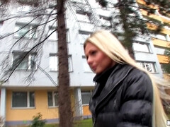 Enthousiasteling, Blond, Tsjechisch, Europees, Hardcore, Buiten, Gezichtspunt, Realiteit