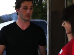 アメリカ人, 美女, 茶髪の, 開帳, イタリア人, アウトドア, 魅力的, ショートヘア