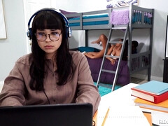 Cul, Nana, Dingue, Noir ébène, Léchez, Orgasme, Chatte, Nénés